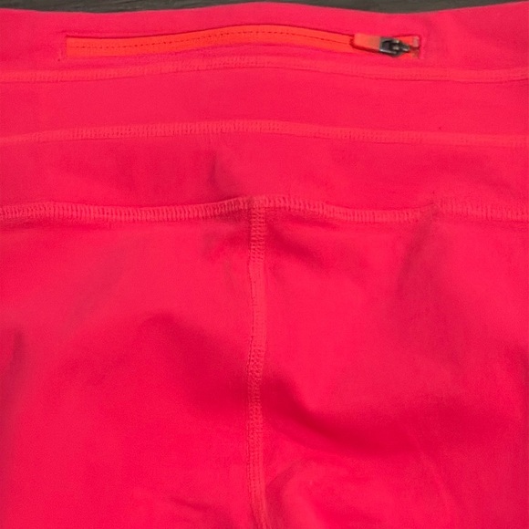 Athleta Relay Capri Pants Size Small Neon Pink/Orange/Heather Grey - Picture 5 of 12
